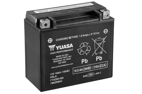 Yuasa Batteri YTX20H-BS  (CP) Inkl syra